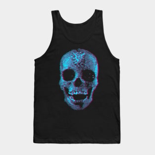 3D Crystal Skulls Design Tank Top